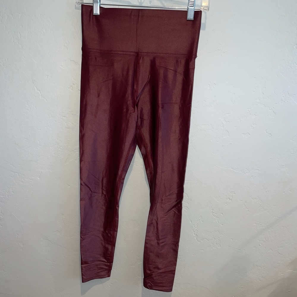 CARBON38 Maroon High Waisted 7/8 leggings